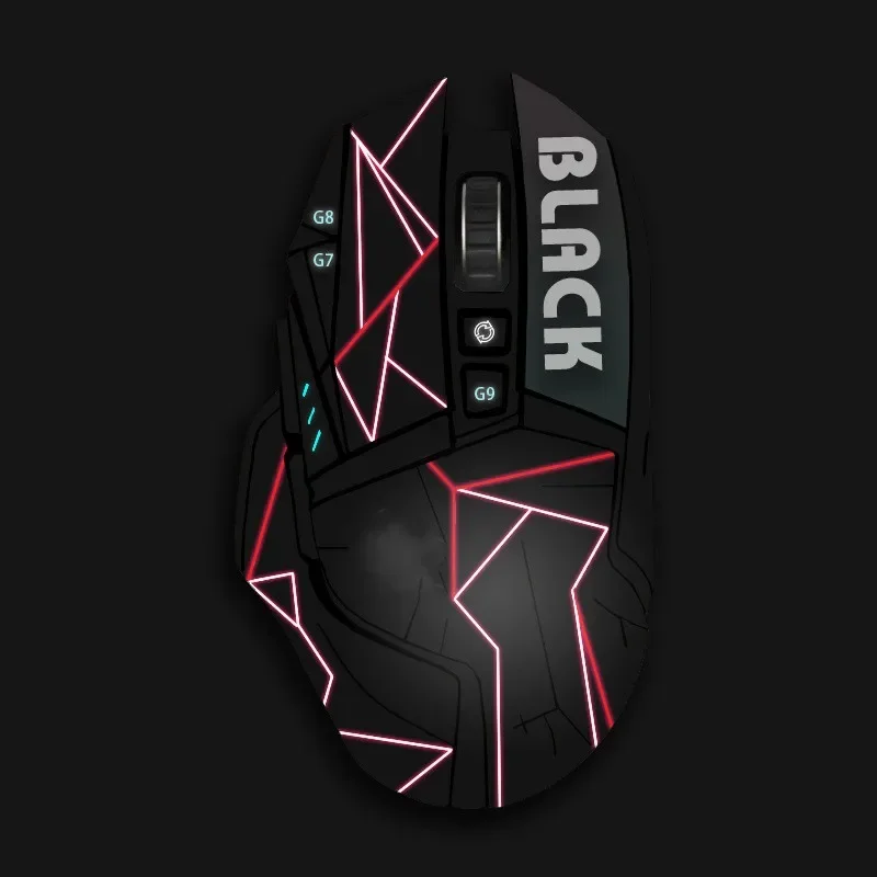 Mouse Stickers Anti-skid Lizard Skin Sweat Absorbent Handmade Stickers For Logitech G502 Gamer Mouse