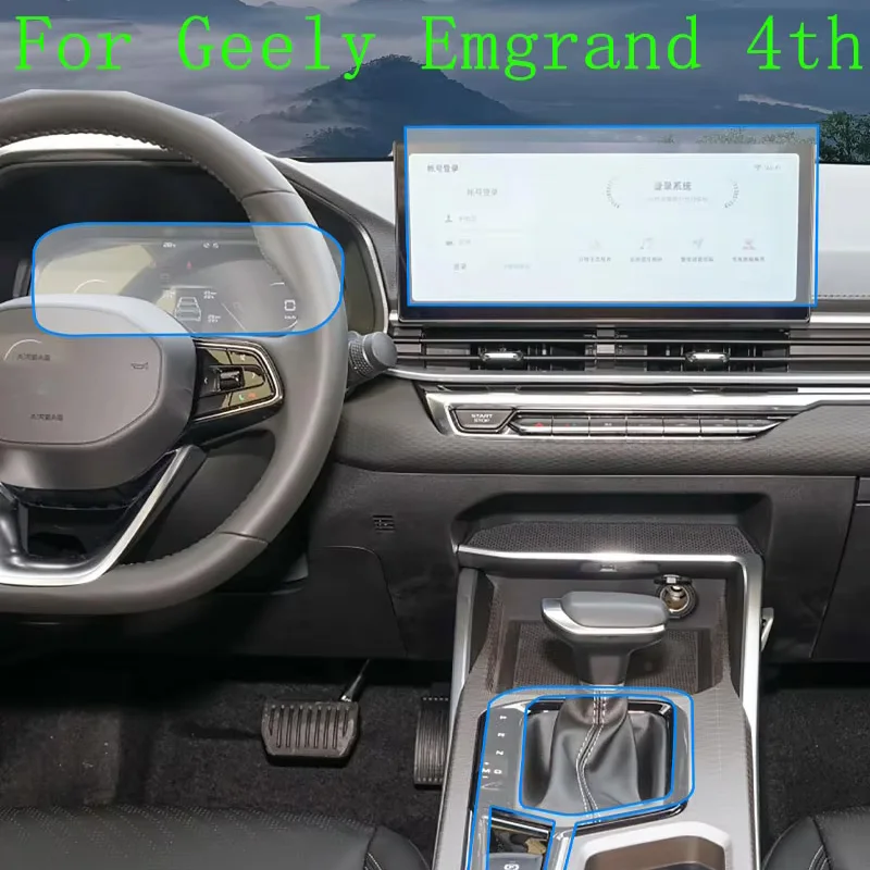 

Full Set Car Interior Protective Film For Geely Emgrand 4th (2022-2023) Transparent TPU Skin Dashboard Console Screen Cover