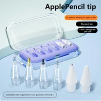6/4 in 1Replacement Pencil Tips For Apple Pencil Pro/2nd Gen/1st Gen/USB-C, Upgraded iPad Pen Tips With Storage Case