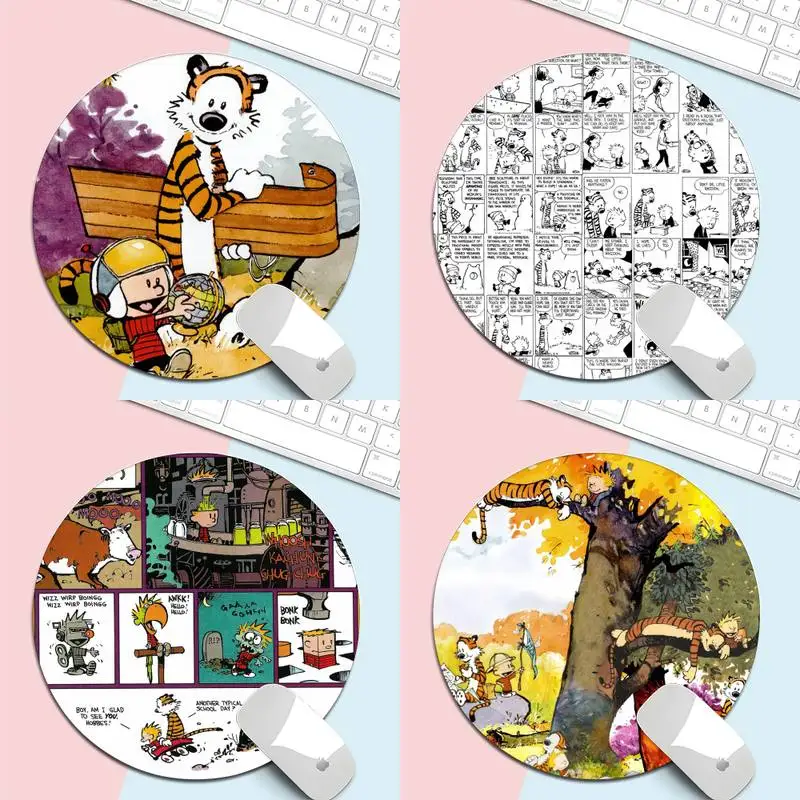 

Funny C-Calvin-and-Hobbes Large Mouse pad PC Computer mat table Rug PC Laptop Notebook Rubber Wholesale Mat