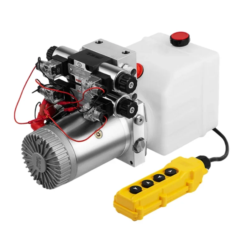 4.5-Quart Double Solenoid Hydraulic Pump with 12V DC Motor, Suitable for Lifting and Lowering in Various Hydraulic Systems