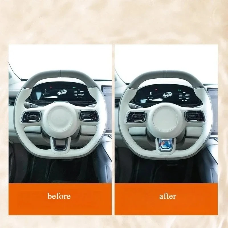 Steering Wheel Dynamic Sequin Decorative for ZEEKR 001/009/7x Frame Fish Parts Car Accessories Modification Car Accessories Auto
