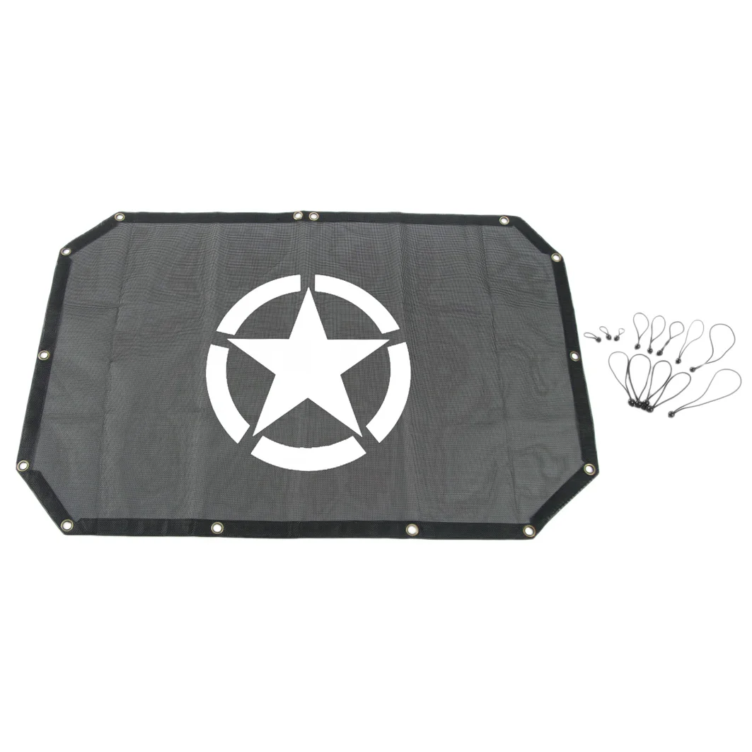 

Jeep Wrangler2 Door Version For Wrangler Roof Insulation Mesh Shade Net Parts Provide Uv Protection Cover With Five-Star