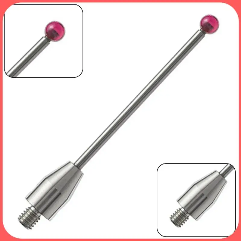 

A76I-Accessories CMM Probe Comparators Measurement Parts Thread Touch And White Steel Stylus 3Mm Tip 50Mm