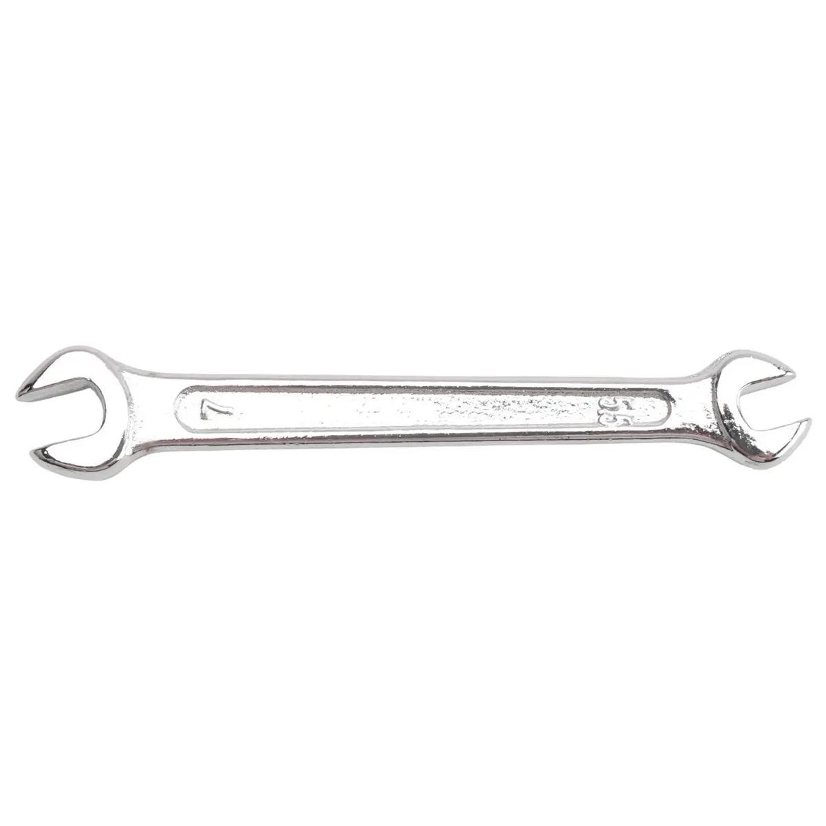 (WSFS) Silver Tone 5.5mm x 7mm U Shape Double Open-ended Wrench Tool