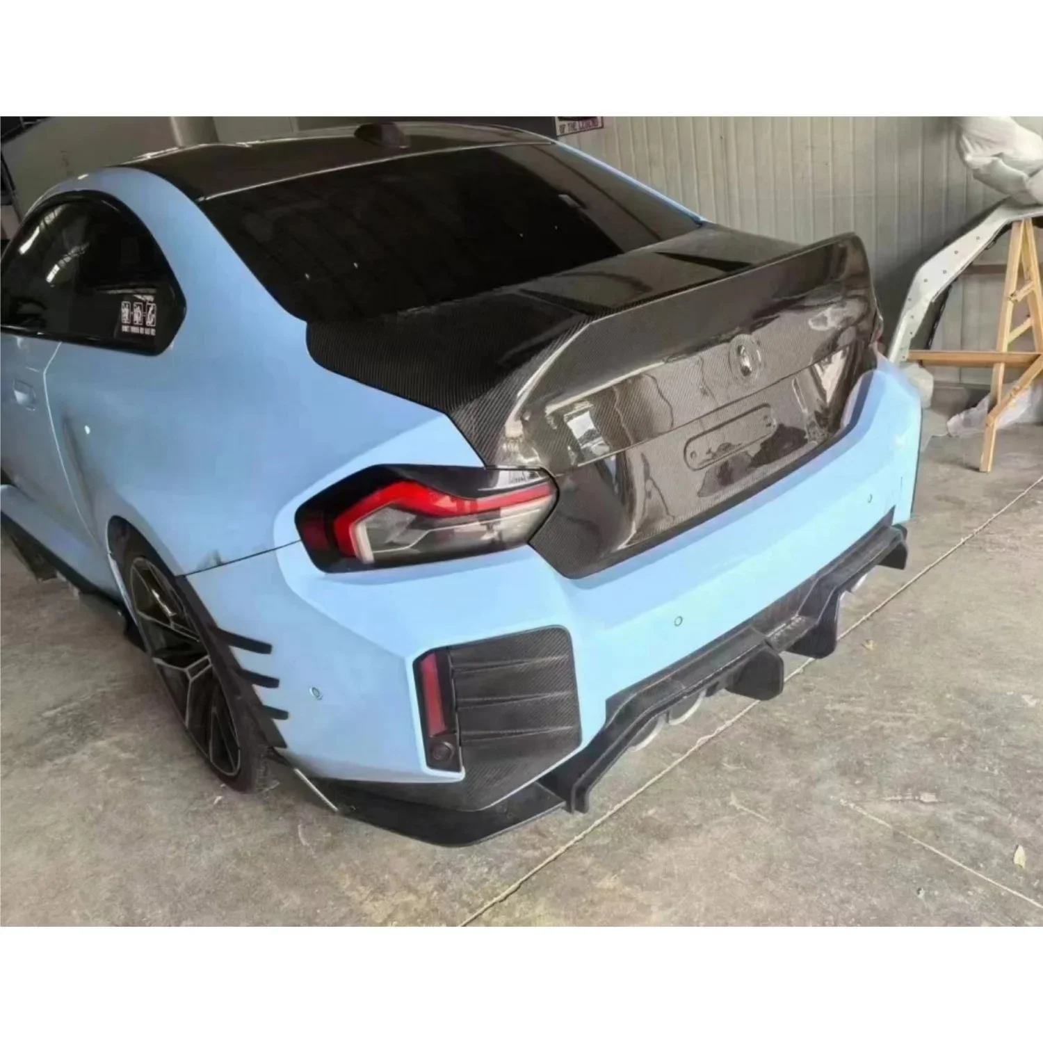 غطاء صندوق السيارة من ألياف الكربون مناسب عالي الجودة لصندوق الكربون M2 G87 Csl #5