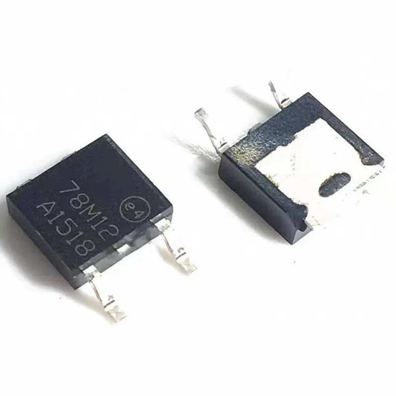 10PCS  L78M12 78M12 L78M12CDT SMT TO-252 12V/0.5A Three-terminal Voltage Regulator