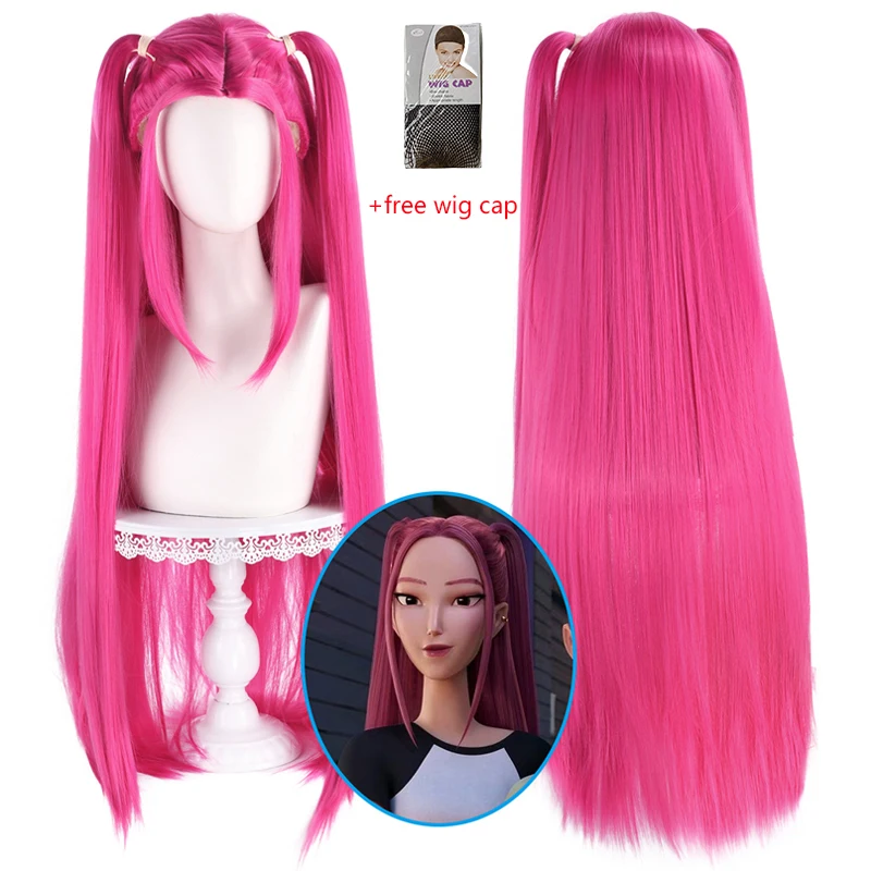 

KPOP Mira Cosplay Wig Anime KPop Demon Mira Cos Hunters Superstar Top Hair Wigs Women Girls Idol Group Women Halloween Party