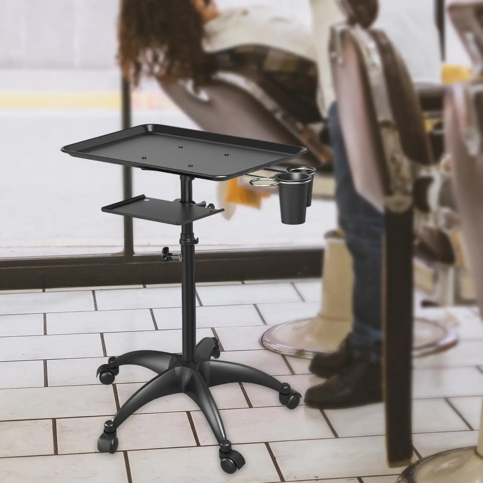 Carrello da salone con ruote Stazione di lavoro da tavolo Carrello per strumenti di bellezza SPA