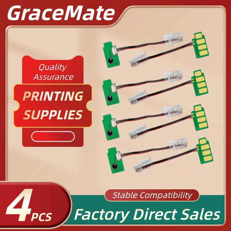 

GraceMate 4pcs CLT-R808 Drum Chip For Samsung MultiXpress X4220RX X4250LX X4300LX X4220 X4250 X4300 Imaging Unit SS686A CMYK Chi