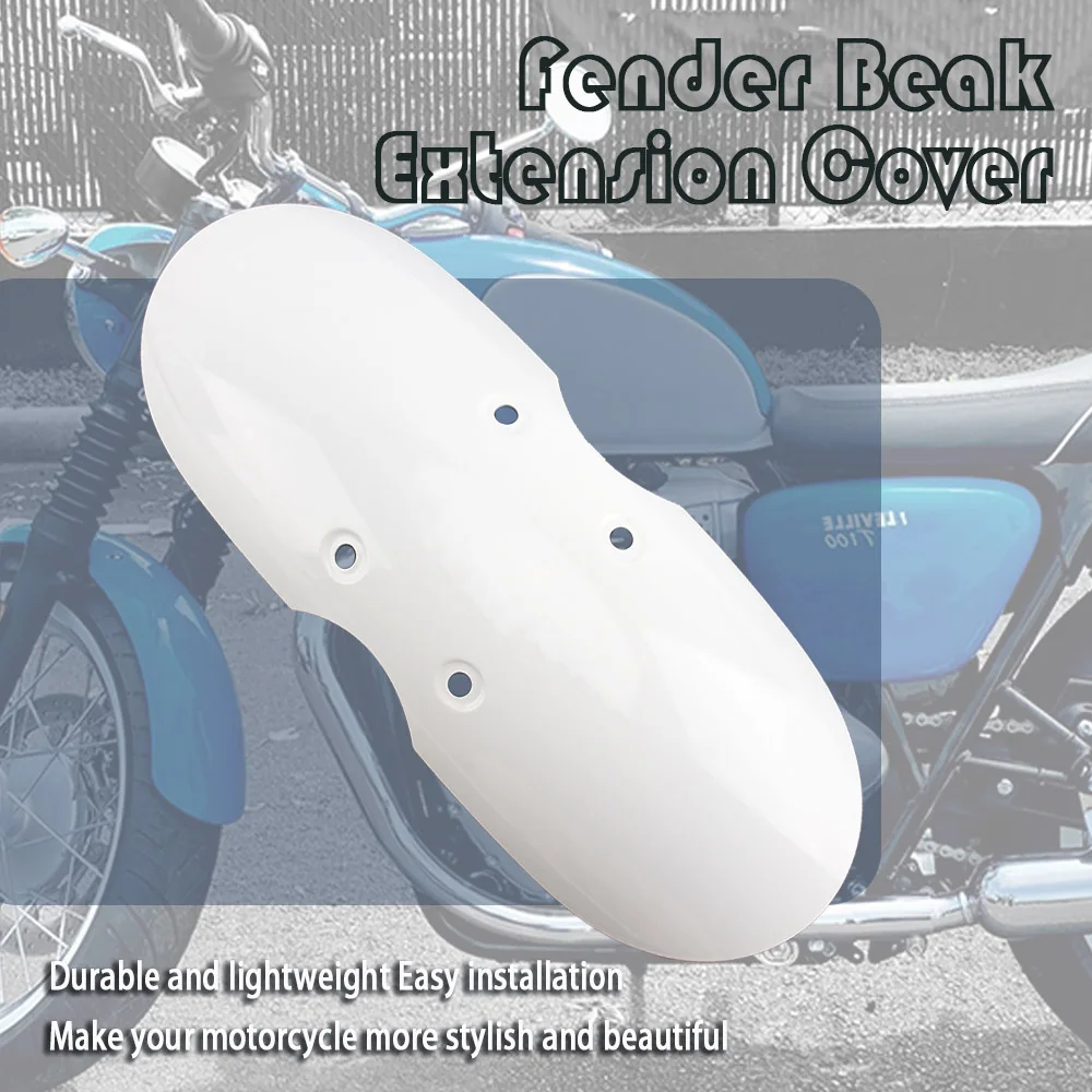 Motorrad kurze vordere Kotflügel Kotflügel Verkleidung Spritz schutz schwarz/rot Motorrad Chopper Bobber für Bonneville T100 – Detail 5