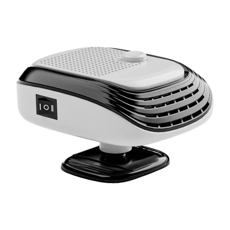 A56P-12V Potable Car Defroster Windshield Heater 2-In-1 Heating Cooling Fan For Auto Window Demister With Fast Heatingsupplya Du