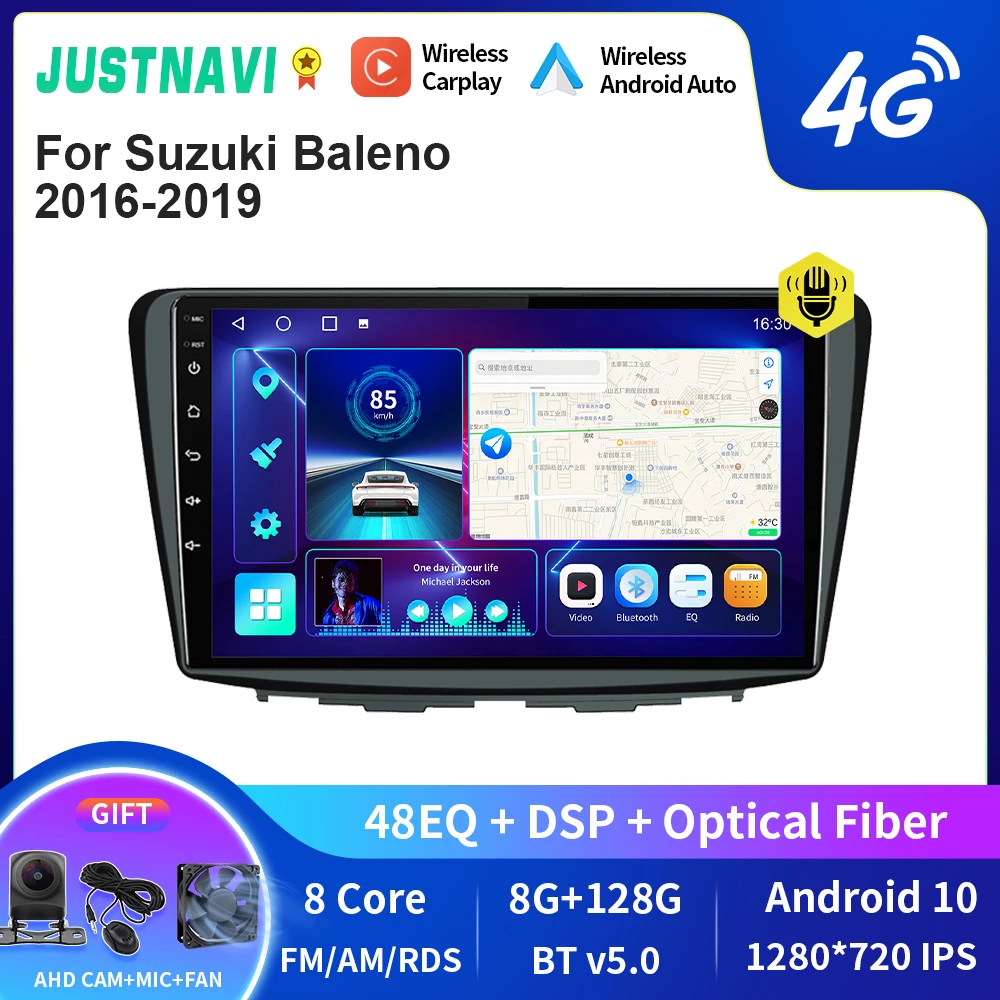 

Автомагнитола JUSTNAVI QT10 Android 10,0 для Suzuki Baleno 2016 2017 2018 2019 Автомобильный мультимедийный видеоплеер 2din Carplay GPS Navi