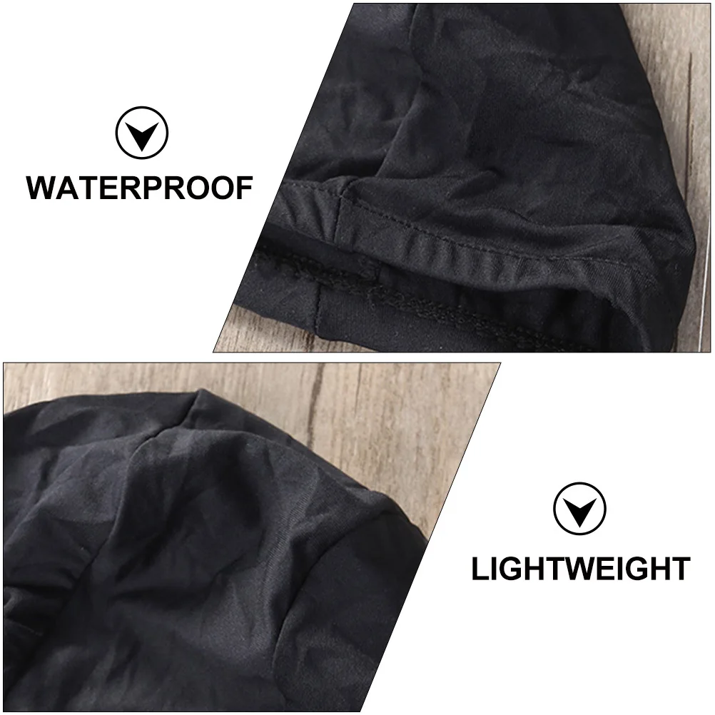 

6Pcs Solid Color Swim Caps Polyester Unisex Bathing Hats Lightweight Waterproof for Summer Swimming Comfortable Reusable Elastic