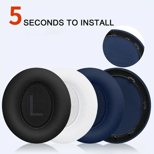 Imagen 2 del producto 1 Par de Almohadillas de Repuesto Originales para Auriculares Anker Soundcore Life Q45 BT, Almohadillas de Espuma para Auriculares Anker Space Q45