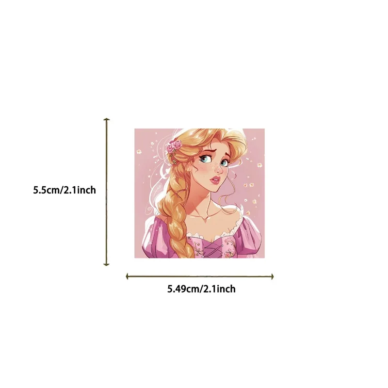 10/30/50PCS Pink European Princess PVC Sticker Aesthetic Decoration Scrapbooking Stationery Hand Accounting Supplies for Kids