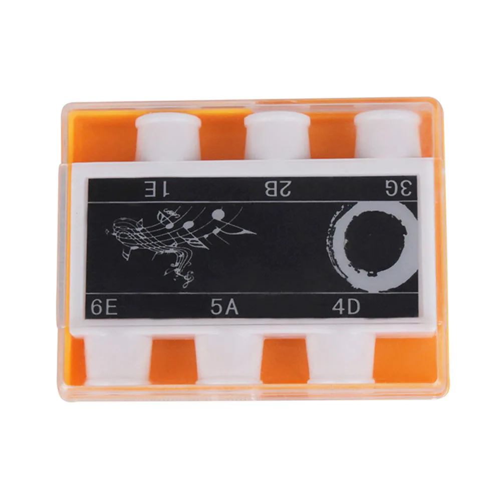 

Exquisite 6-Hole Guitar Tuner Portable Folk Instrument Tuning Tool for Acoustic Electric Bass Violin Reliable Multi-Function