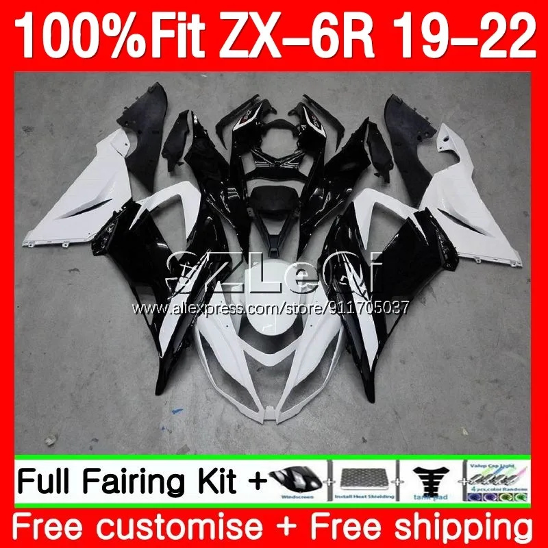 Body For KAWASAKI NINJA ZX 6R 636 6 R ZX636 Flat black ZX6R 19 20 21 22 102No.20 ZX-6R ZX-636 2019 2020 2021 2022 2023 Fairing