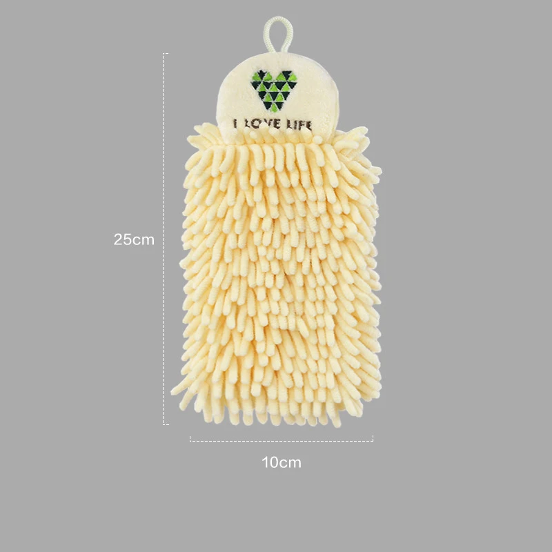 Rectangle Hand Towels Kitchen Bathroom Hand Towel Ball with Hanging Loops Quick Dry Soft Absorbent Microfiber Towels