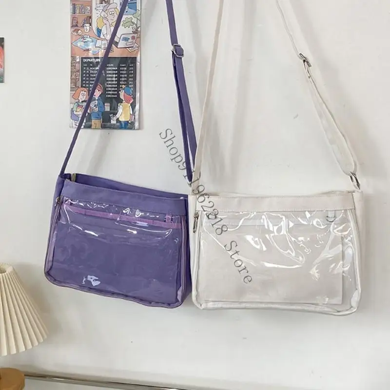 

Симпатичная женская сумка Itabag для школьниц и студентов с прозрачным окном через плечо 066F