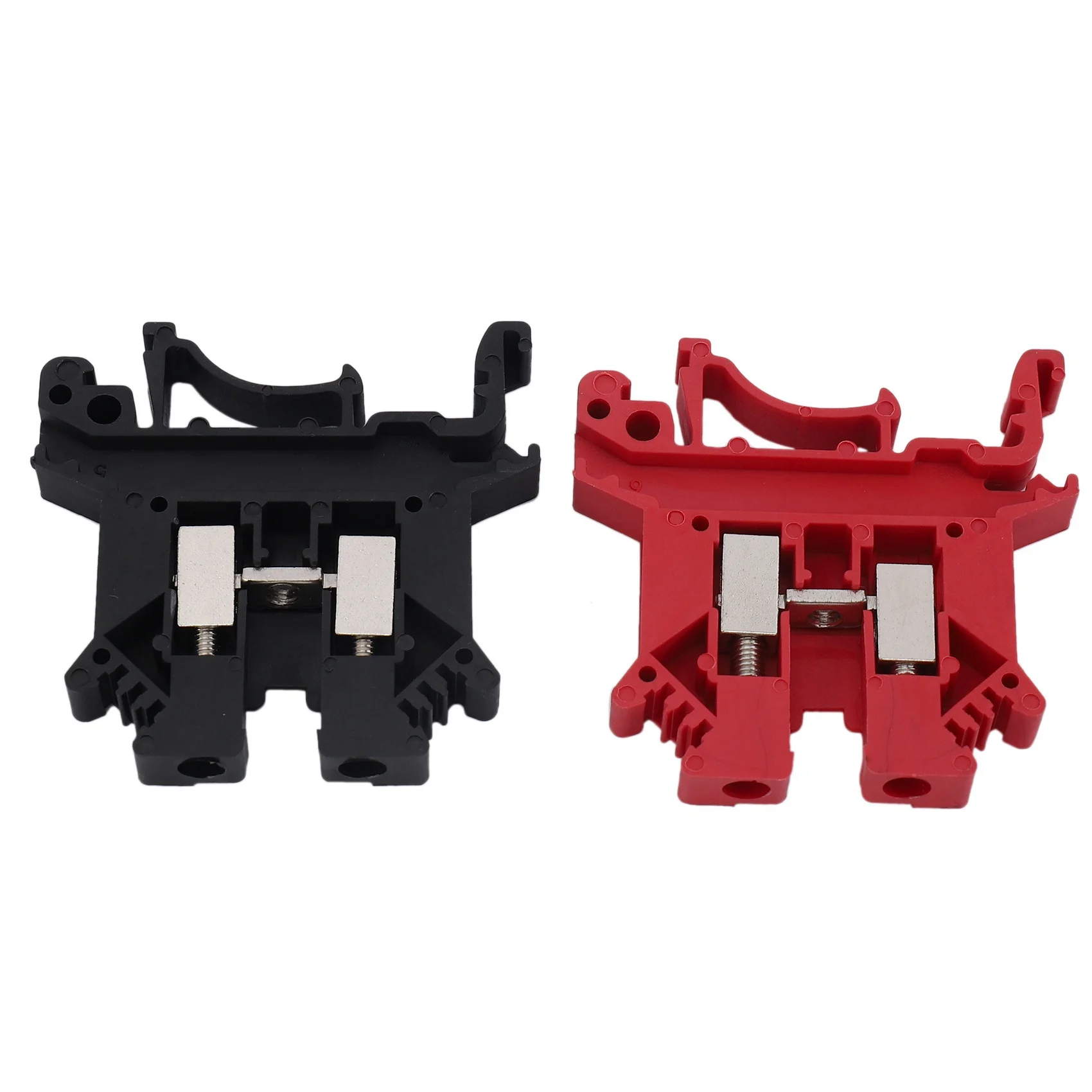 4X DIN Rail Terminal Blocks Kit Terminal+Ground Blocks+Aluminum Rail+End Brackets+End Covers+Jumpers Kits-AT36