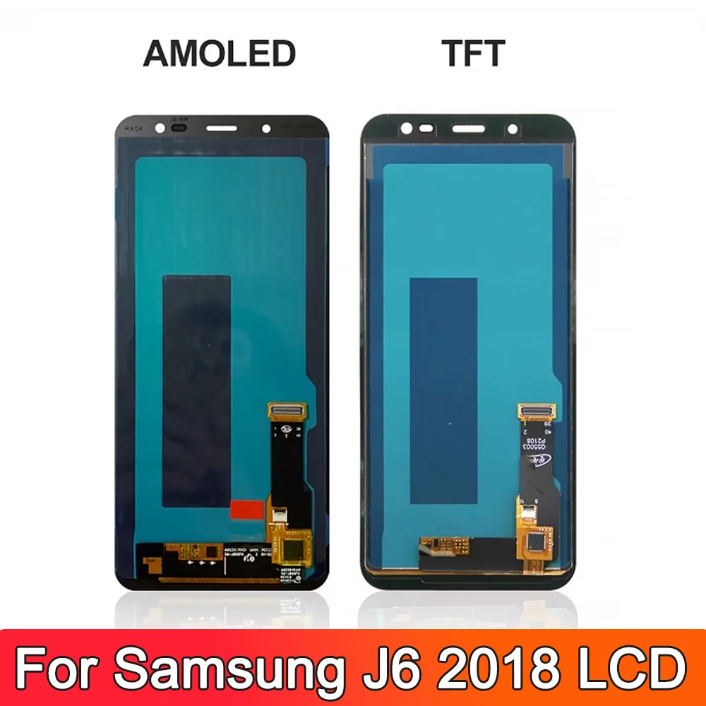 5,6-дюймовый ЖК-дисплей OLED J600 для Samsung Galaxy J6 2018, ЖК-дисплей J600 J600F/DS, дигитайзер сенсорного экрана, запасные части