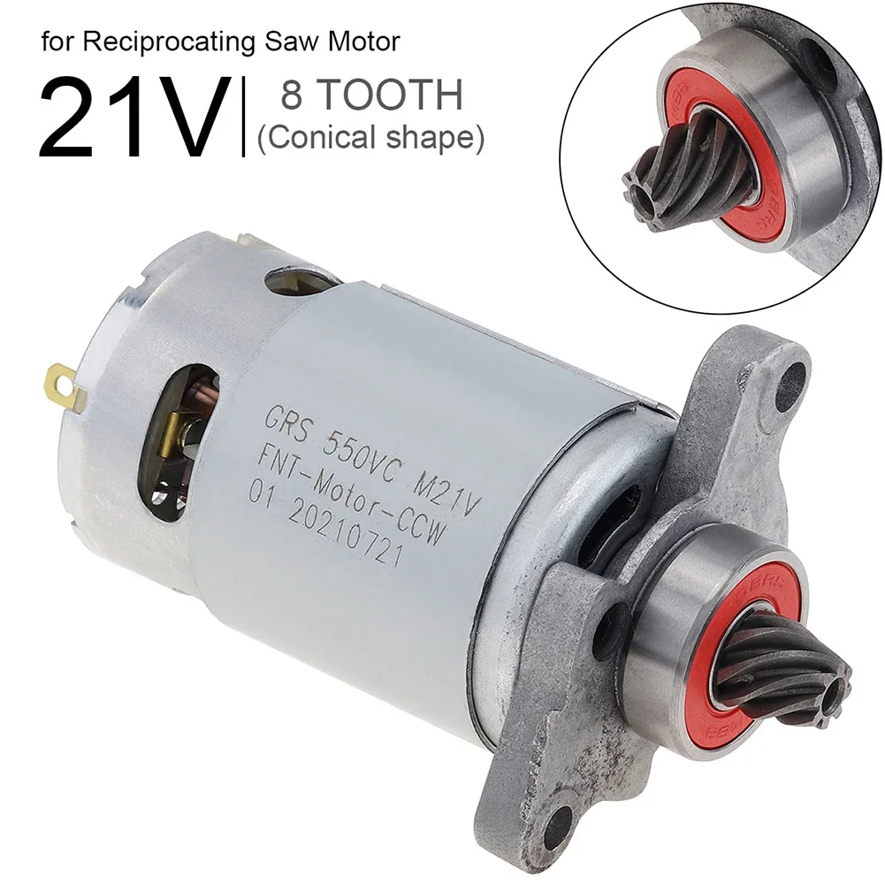 Hochleistungsmotor, Gleichstrommotor, Metall-Elektrowerkzeuge, RS550, mit konischem Getriebe, 60–120 W, 8 Zähne, Lithium-Workshop-Ausrüstung