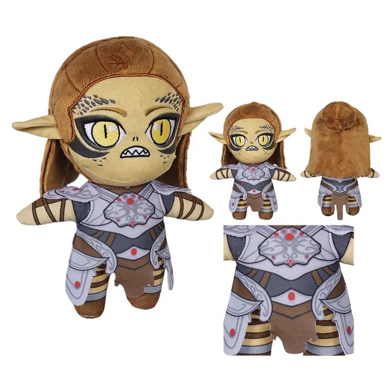 Cosplay Plush Mascote para crianças e adultos, Cos Gate, Lae'zel, desenhos animados, macio, recheado, aniversário, presentes de Natal