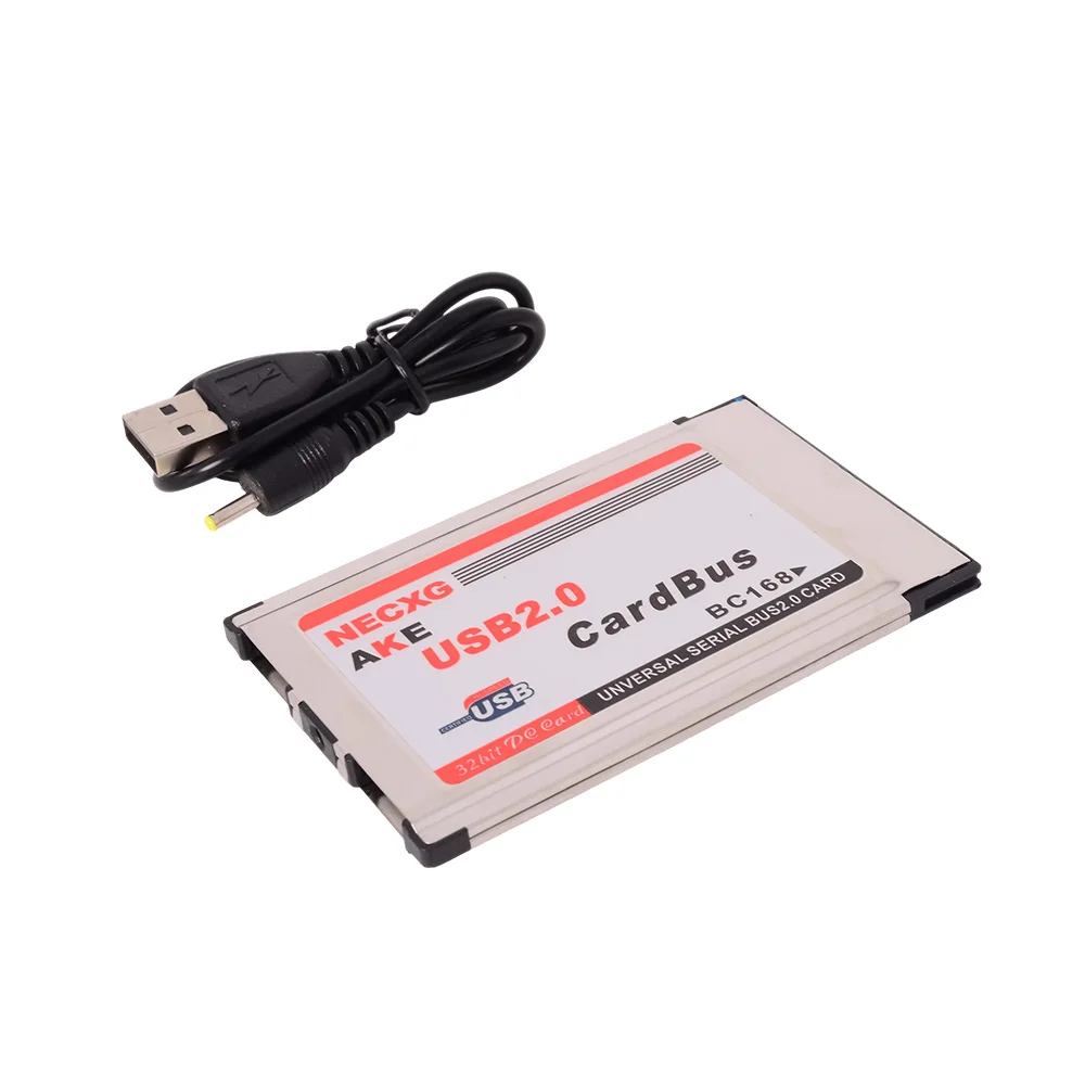 2025 NEW PCMCIA To USB 2.0 NEC Chip Short Card USB2.0 Cardbus BC168 for Notebook Camera Printer Mobile Hard Drive