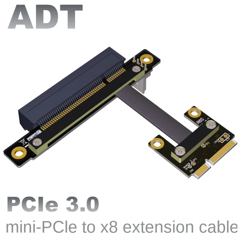 

Mini-pc ieInterface extension cable to PCIE x8 built-in adapter mpcie 8x ADT