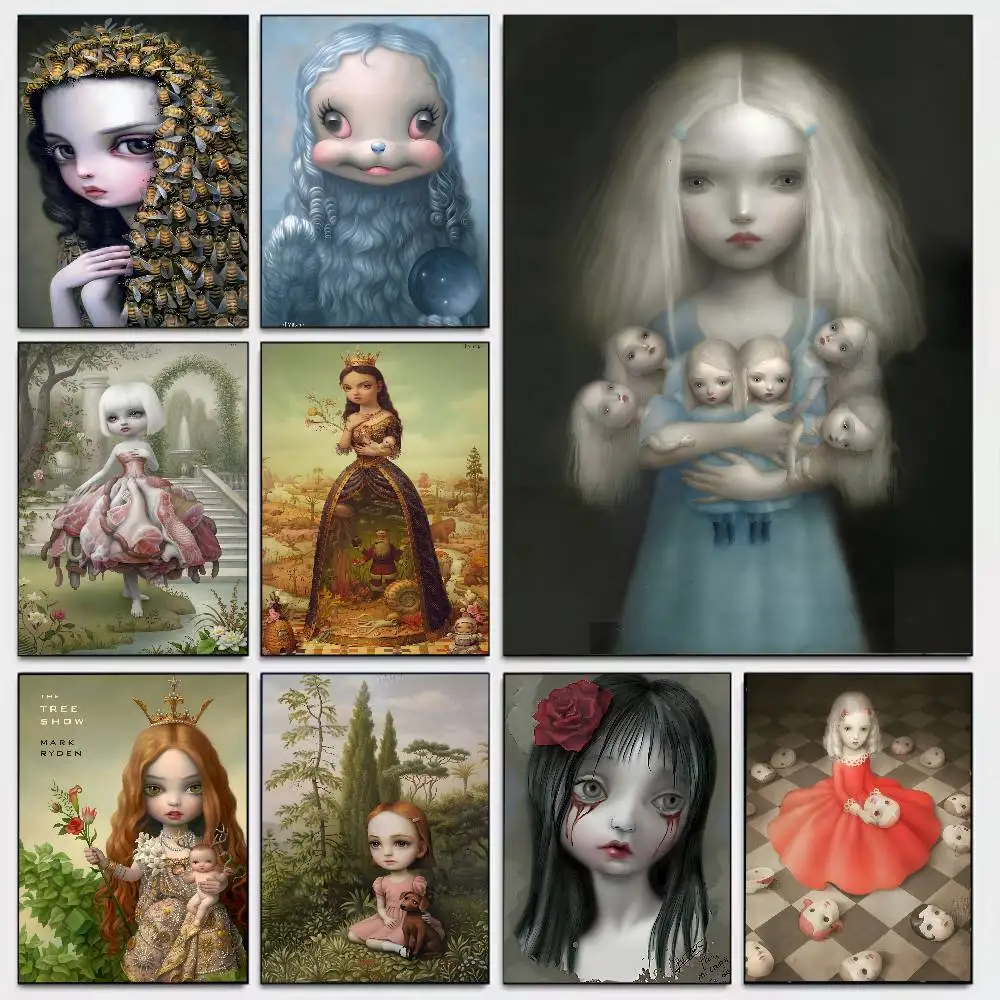 Dark World Creepy Cartoon Art By Mark Ryden Poster Art With Prints Home Bedroom Living Room Decoration Gift