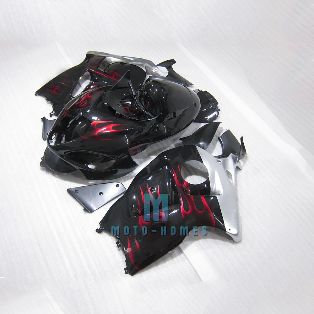 Injection Fairing Kit for SUZUKI GSXR1300 1996 1997-2007 GSX1300R 96 97 98 99 00-07 High Quality Wrecked Bike Rebuild Red Flames