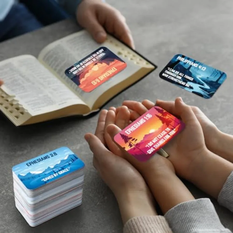 300 قطعة من بطاقات آية الكتاب المقدس كودوس، بطاقات تأكيد الصلاة، هدايا مسيحية، اقتباس ملهم صغير للنساء والطالبات #6