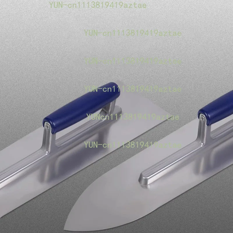 Carbon Steel Blade Plastic Handle Rounded Front Finishing Plaster Trowel Construction Concrete Spatula Tool