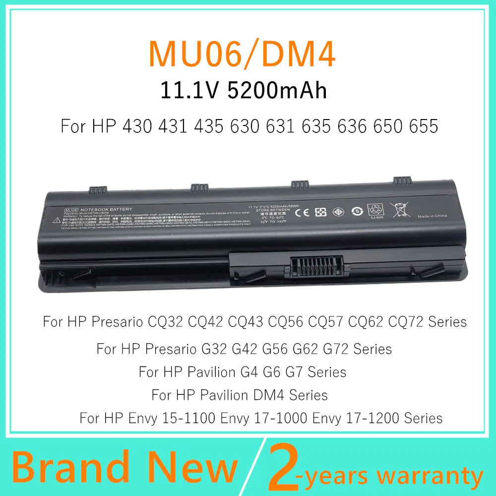 

New Laptop battery for HP/Compaq CQ42 MU06 MU09 dm4-1000 HSTNN-CBOX HSTNN-Q60C HSTNN-Q61C HSTNN-Q62C HSTNN-178C HSTNN-179C