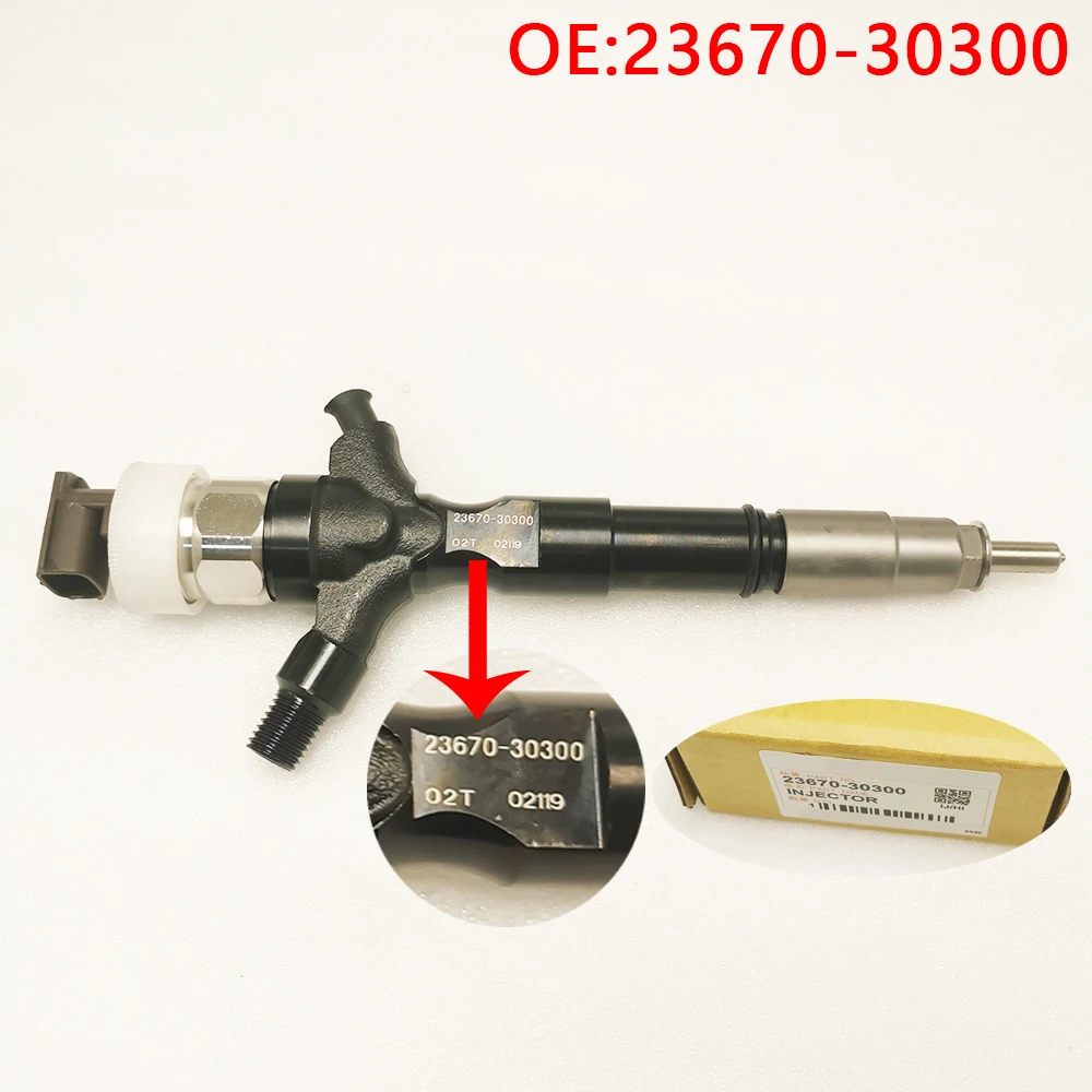 

For High quality 23670-30300 Fuel Injector 23670 30300 for DENSO Toyota HIACE HILUX 2.5D 2KD-FTV Nozzle