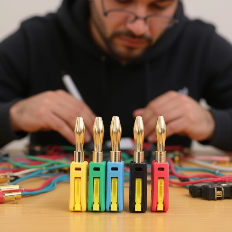 

10PCS 4mm Banana Plug High Current Quick Connect Gold-plated Banana Connector 32A Electrical Test