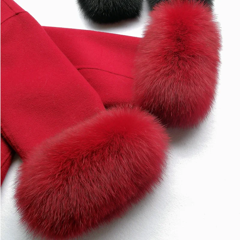 

Fox Fur Cuffs Winter Warm Fur Wrist Keep Warm Natural Fur Oversleeve For Women Arm Warmers Coat Sleeve Ladies Fluffy Fur Cuffs