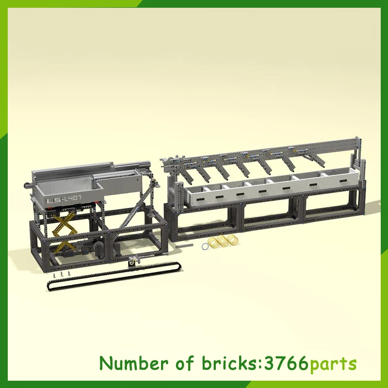 3766pcs GBC Building Blocks Electric Akiyuki Liftarm Sorter Model DIY Bricks Technology Creative Assembly Toys For Kid MOC-68058