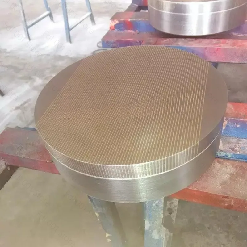 Round Permanent Magnetic Chuck, Close Pole Magnetic Suction Plate 100N for Lathe Marking Workholding