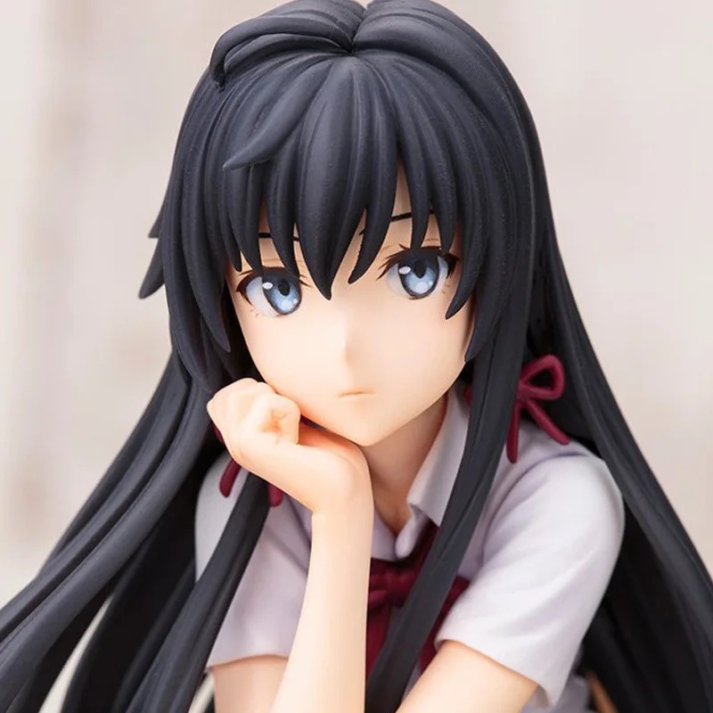 kawaii action anime figures Japan Anime My Teen Romantic Comedy Yukinoshita Yukino Cute Seated Model Toys PVC Collectible Doll