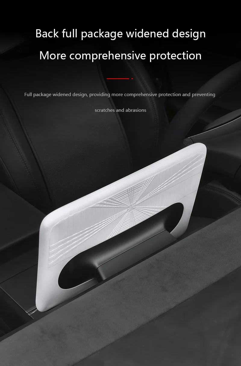 Für Tesla Model 3/Y 2021-2027 Silikon-Schutzrahmen-Kantenabdeckung Model YL Zentraler Navigationsbildschirm-Schutzfolie-Aufkleber – Detail 3