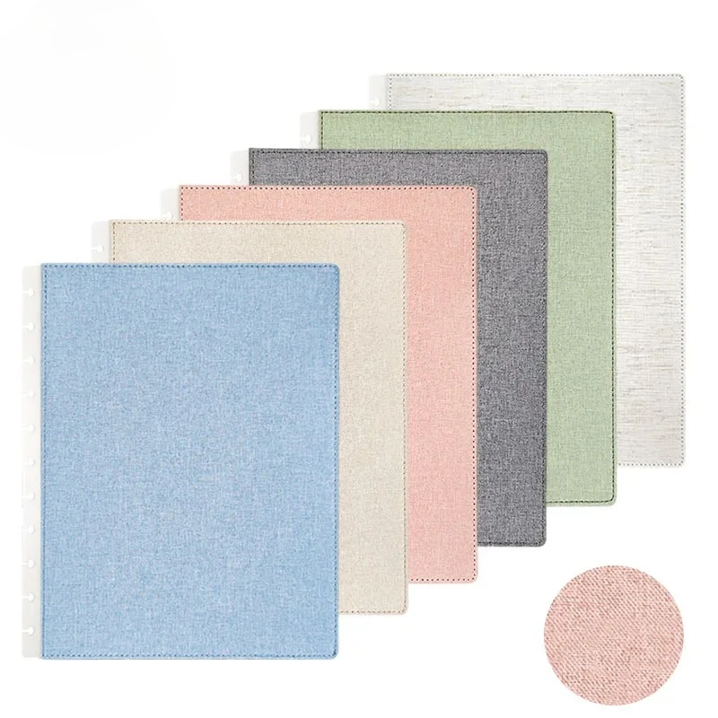 Clothes Notebook Cover Mushroom Hole Album Replacemant Case Spare Mushroom Hole Loose-leaf Cover DiscBind Cover