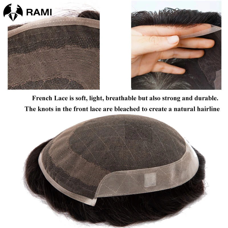 الرجال الشعرية الاصطناعية خصلات الشعر المستعار الإنسان الطبيعي الرجال الدانتيل بولي Base قاعدة الشعر المستعار نظام الشعر الذكور وحدات شعر مستعار شعري طبيعي للرجل