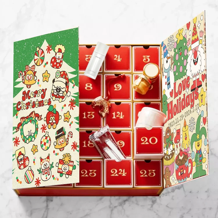 Customized queryCustom Advent Calendar Luxury Cardboard Paper Gift Calendario De Adviento Packaging Christmas Box Adventskalende