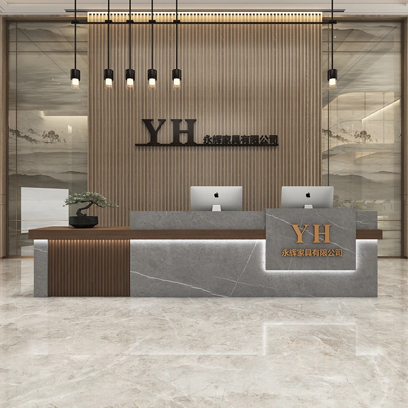 โต๊ะต้อนรับออแกไนเซอร์สุดหรู ร้านออกแบบ โรงแรมทันสมัย ​​บาร์ ร้านอาหาร โต๊ะต้อนรับ บริษัทสครีวานีอาเฟอร์นิเจอร์อินเทรนด์