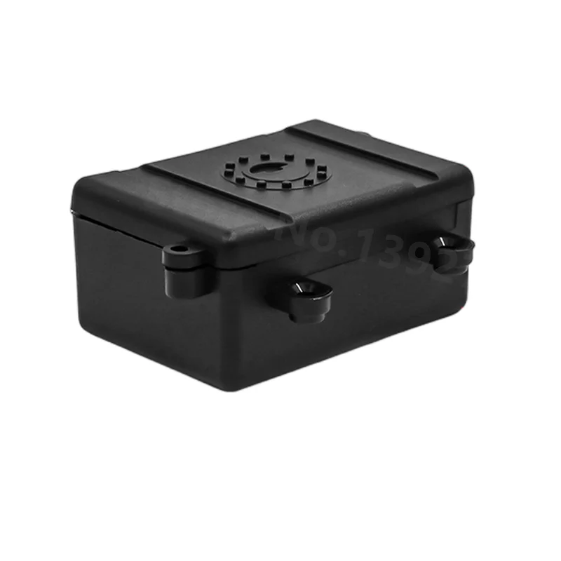 1pc Black Plastic Rc Car Parts Accessories Radio Receiver Box For 1/10 Axial Scx10 D90 D110 Rc Crawler Cars Equipment Box