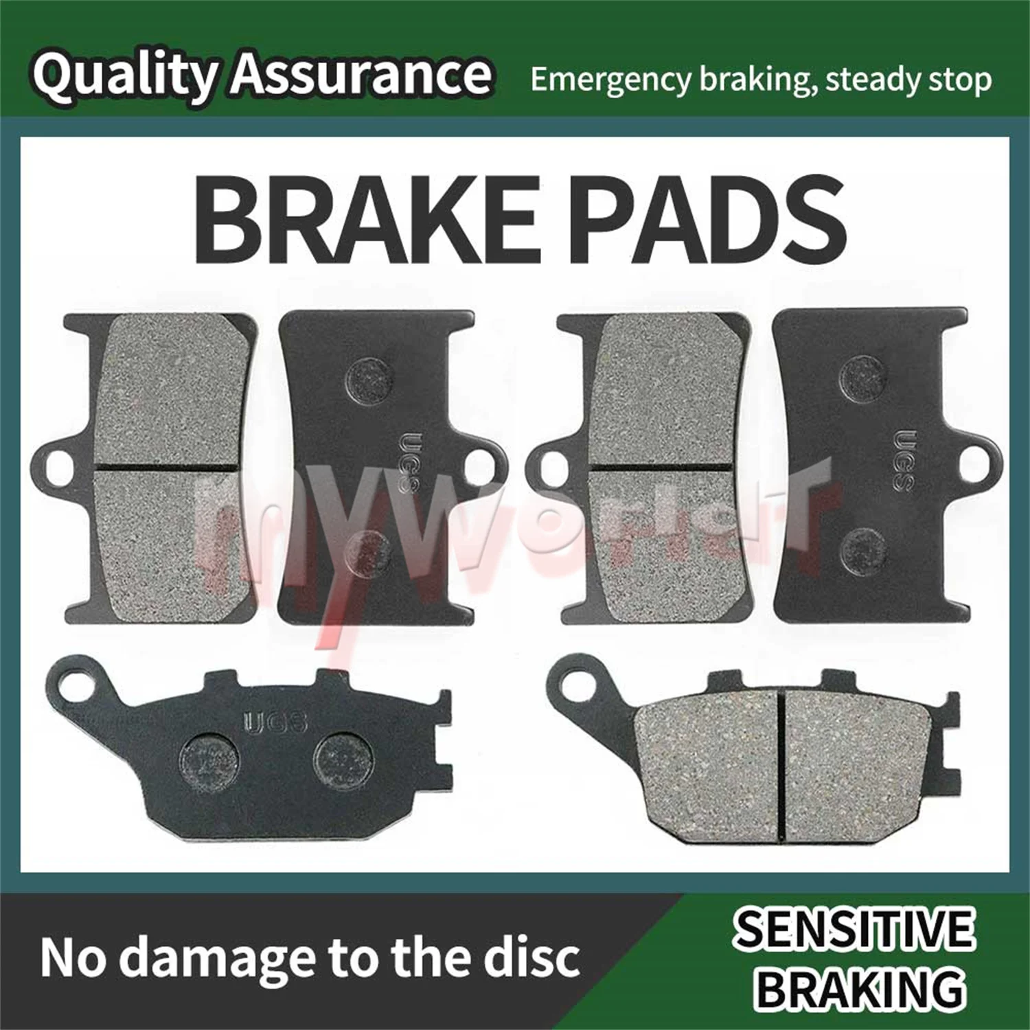 

Fit For Yamaha FZ1 FZS FZ6 FZ8 YZF R1 R6 R7 MT07 MT09 FZ07 FZ09 MT10 FJ09 MT10 XSR700 XSR900 Front and Rear Brake Pads Set