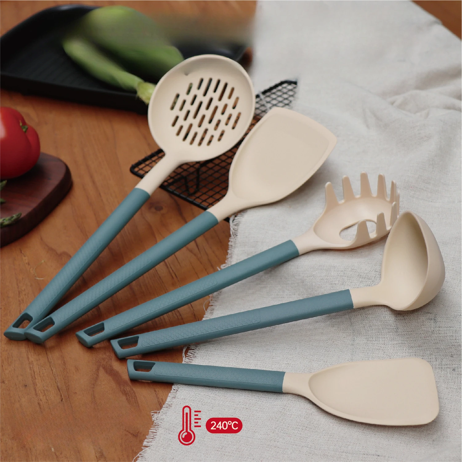 Food Grade Silicone Spatula, Soup Spoon, Frying Spatula, High Temperature Resistance, Kitchen Non-stick Pan, A Full Sets, Shovel