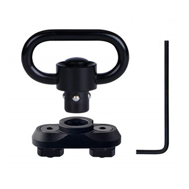 

Sling Swivels Mount Quick Detach Sling Attachment with Push Button Quick Release Sling Swivels Mount Adapter Easy to Dropship